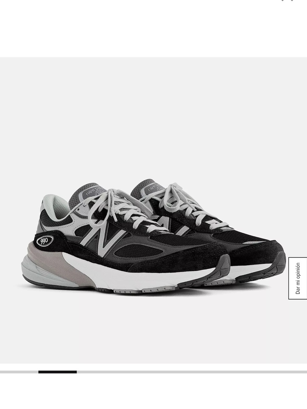 New Balance 990 Men's Sneakers - Black & Gray